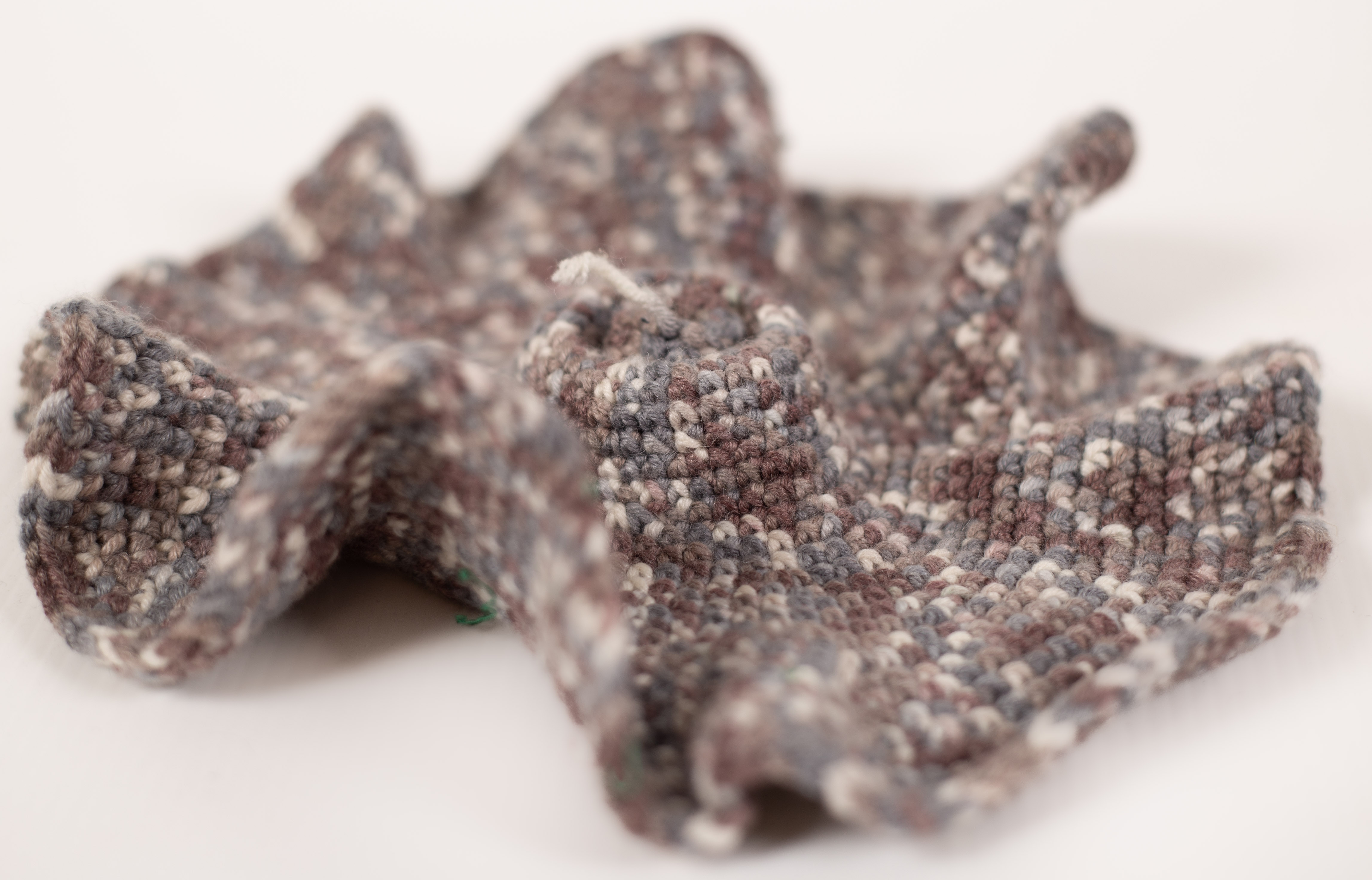 Hyperbolic pseudosphere — wool-silk blend