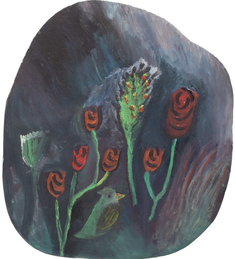Land Series: Bird with the Roses