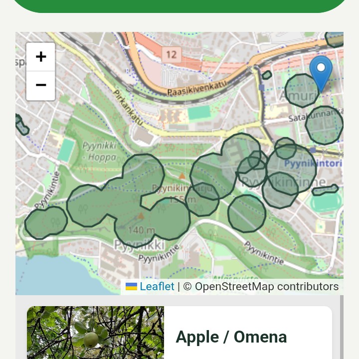 Map of the centre of Tampere